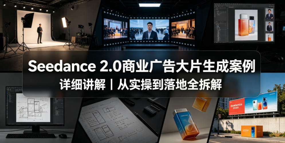 Seedance 2.0商业广告大片生成案例详细讲解｜从实操到落地全拆解-搞钱利器