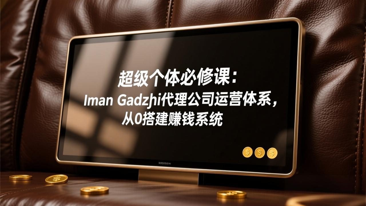 超级个体必修课：Iman Gadzhi代理公司运营体系，从0搭建赚钱系统-搞钱利器