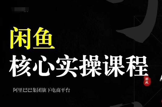 2024闲鱼核心实操课程，从养号、选品、发布、销售，教你做一个出单的闲鱼号-搞钱利器