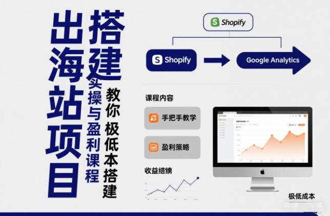 小淘出海站项目，搭建实操与盈利课程，手把手教你用极低成本搭建-搞钱利器