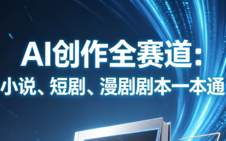 AI创作全赛道：小说、短剧、漫剧剧本一本通(更新7月)-搞钱利器