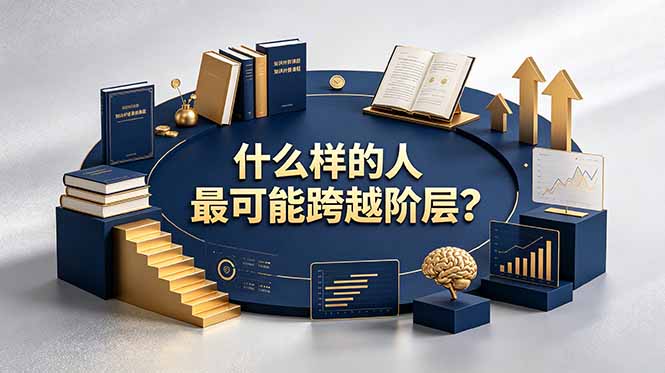 付费文章：什么样的人最可能跨越阶层？具备这五种特质，普通人也能顺利跨越阶层-搞钱利器