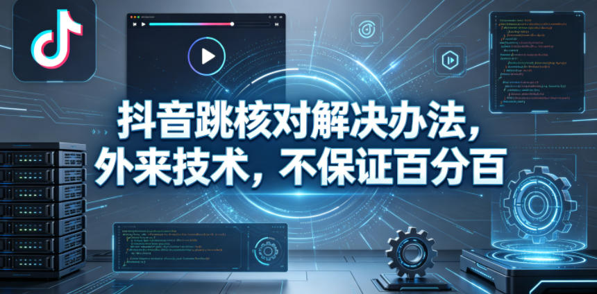 抖音跳核对解决办法，外来技术，不保证百分百-搞钱利器