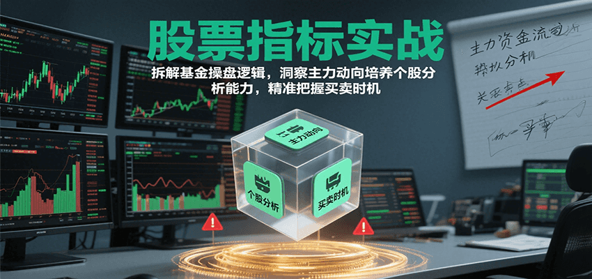股票指标实战，基金操盘逻辑拆解，洞察主力动向培养个股分析能力把握买卖时机(更新)-搞钱利器