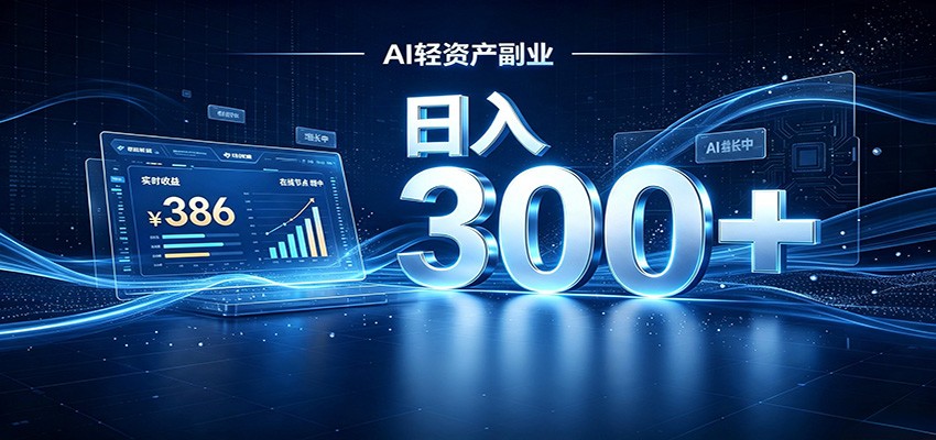 2026 AI轻资产风口，Token中转站小白可入局，日入300+-搞钱利器