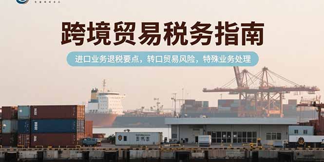 跨境贸易税务指南，进口业务退税要点，转口贸易风险，特殊业务处理-搞钱利器