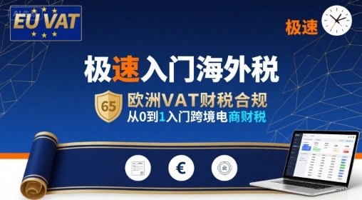 极速入门海外税，欧洲VAT财税合规，从0到1入门跨境电商财税-搞钱利器