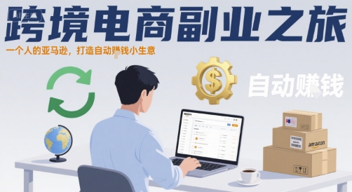 跨境电商副业之旅，一个人的亚马逊，打造自动賺钱小生意-搞钱利器