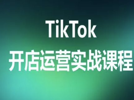 TikTok开店运营实战课程,TK跨境电商实操全流程-搞钱利器