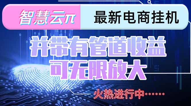 智慧云π电脑挂机单机每天收益300—500+ 并带有团队管道收益 可无限放大-搞钱利器