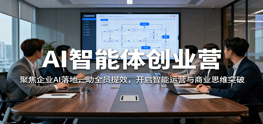 AI智能体创业营：聚焦企业AI落地，助全员提效，开启智能运营与商业思维突破-搞钱利器