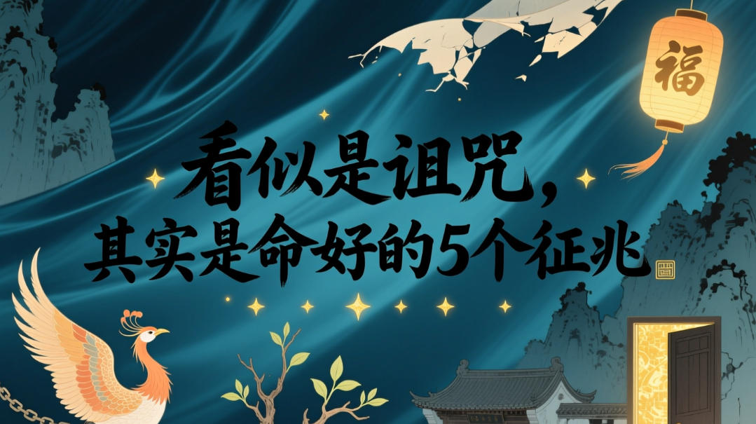付费文章：看似是诅咒，其实是命好的5个征兆-搞钱利器