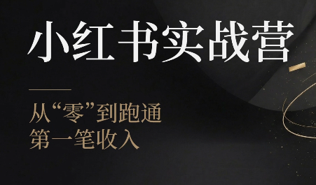 金金老师·小红书实战营-搞钱利器