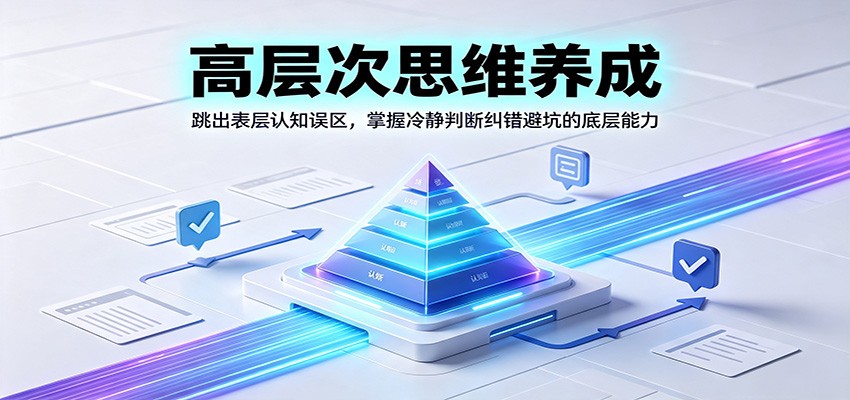 高层次思维养成：跳出表层认知误区，掌握冷静判断纠错避坑的底层能力-搞钱利器