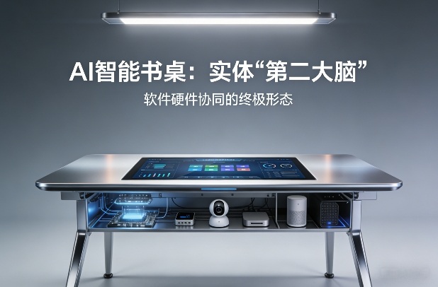 AI智能书桌搭建，构建你的实体“第二大脑”，软件硬件协同的终极形态-搞钱利器