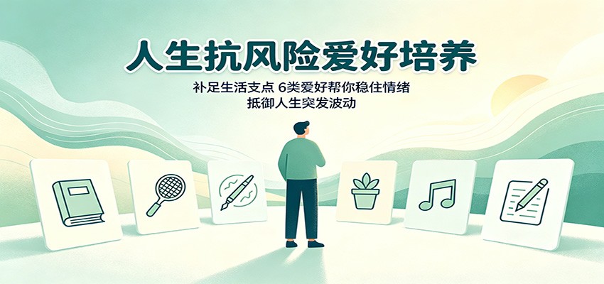 人生抗风险爱好培养：补足生活支点，6类爱好帮你稳住情绪，抵御人生突发波动-搞钱利器