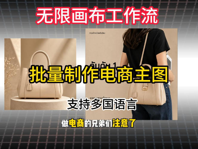 批量复刻电商爆款主图工作流搭建教学，批量下载，支持多国语言，不管是国内电商还是跨境店群都能用-搞钱利器
