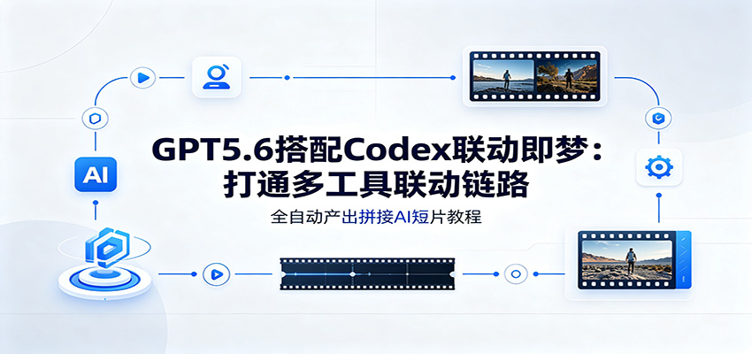 GPT5.6搭配Codex联动即梦：打通多工具联动链路，全自动产出拼接AI短片教程-搞钱利器